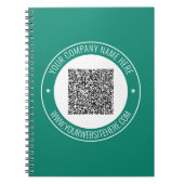 QR Code Bedrijfsnaam Website Promotie Notitieboek (Voorkant)