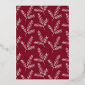 QR-code bedrijfsseizoenen groet Folie H Folie Feestdagenkaart (Achterkant)