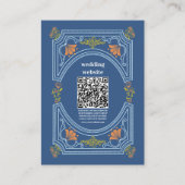 QR code Bestemming Griekenland Santorini Bruiloft Informatiekaartje (Voorkant)