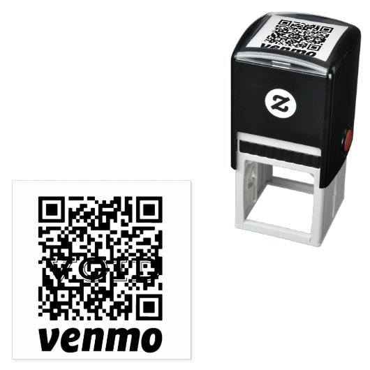 QR Code Betaling Proces Rubberstempel Zelfinktende Stempel (In situ)