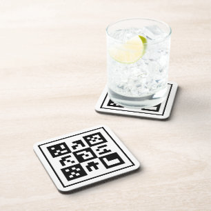 qr-code bier onderzetter
