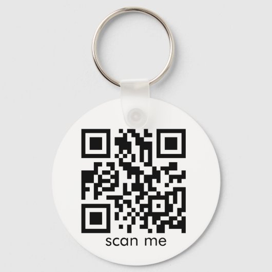 QR-code bij verlies schaalbaar Sleutelhanger (Voorkant)