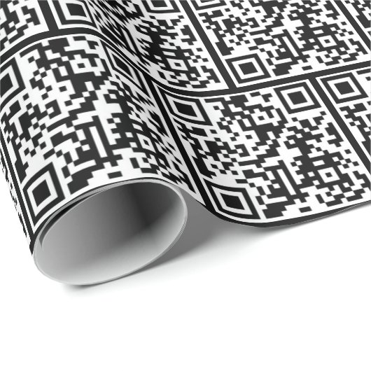 QR-code Birthday Cadeaupapier (Rol Hoek)