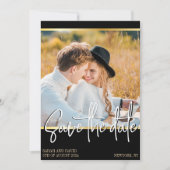 QR Code Black and Gold Photo Enregistrer la carte  (Devant)