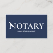 QR Code Blauw & Wit Professionele Notaris Visitekaartje (Voorkant)