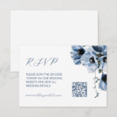 QR-code |  Blauwe bloem Informatiekaartje (Voorkant / Achterkant)