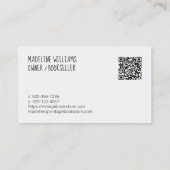 QR-code boekwinkel Visitekaartje (Achterkant)