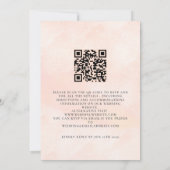 QR Code Boho Floral Faire-part de mariage (Dos)