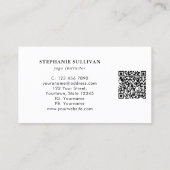 QR Code Boom van het Leven Yoga Instructeur Visitekaartje (Achterkant)