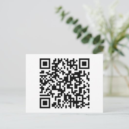 QR-code Briefkaart (Staand voorkant)