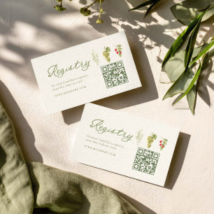 QR-code bruidsregister 'Fresh Off The Market' Informatiekaartje