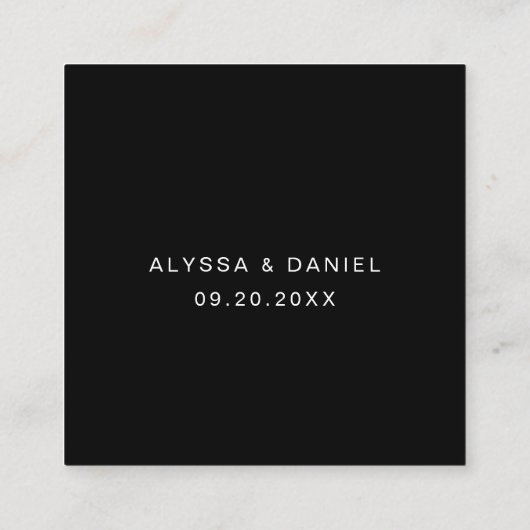 QR CODE Bruiloft RSVP bruiloft website Informatiekaartje (Achterkant)