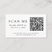 QR Code & Bruiloft Website Herfst Zomer RSVP Informatiekaartje (Voorkant)