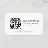 QR code bruiloft website Zitplaatsen gereserveerd  Informatiekaartje (Achterkant)