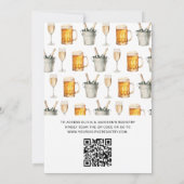 QR Code Bubbels & Brouwen Koppels Douche Kaart (Achterkant)