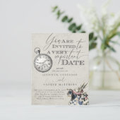 QR Code Budget Alice in Wonderland Wedding (Staand voorkant)