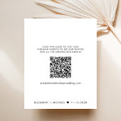QR-code Budget Bruiloftsreceptie Save the Date