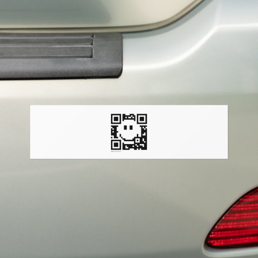 QR-code Bumpersticker (Op auto)
