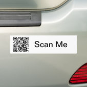 QR-code Bumpersticker (Op auto)