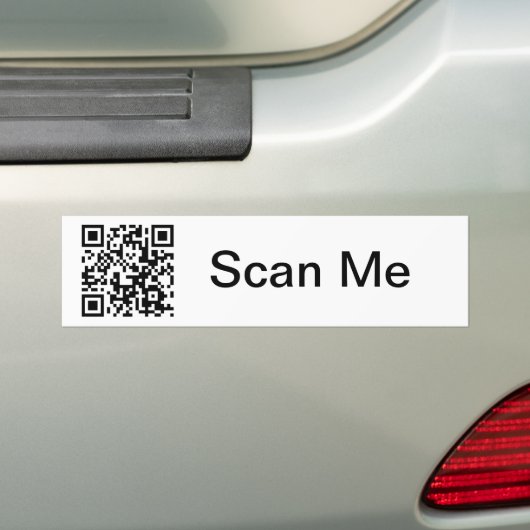 QR-code Bumpersticker (Op auto)