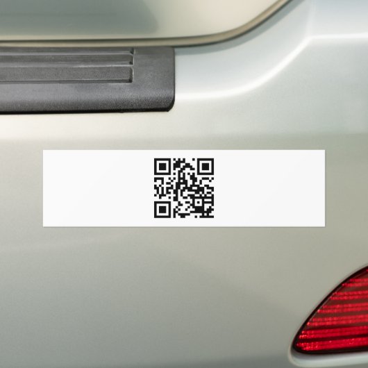 QR CODE® BUMPERSTICKER (Op auto)