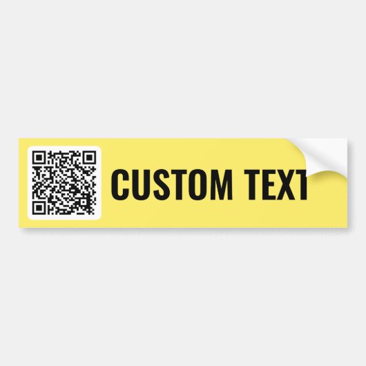 QR-code Bumpersticker (Voorkant)