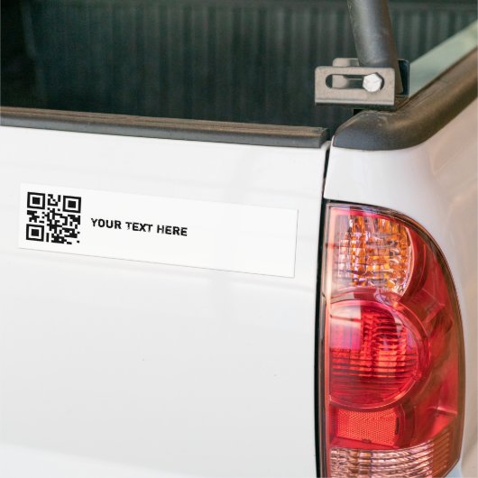 QR-code Bumpersticker Sjabloon (Op Truck)