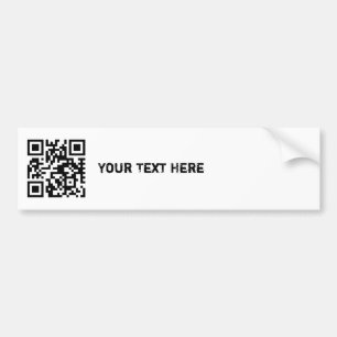 QR-code Bumpersticker Sjabloon