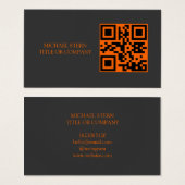 QR Code Business Card Modern Professional Visitekaartje (Voorkant /achterkant)