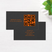 QR Code Business Card Modern Professional Visitekaartje (Bureau)