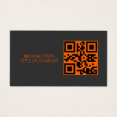 QR Code Business Card Modern Professional Visitekaartje (Voorkant)