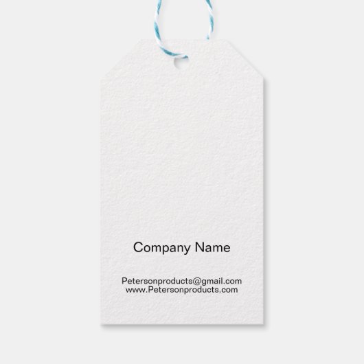 QR Code Business Handmade with Love Cadeaulabel (Achterkant)