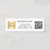 Qr code business logo klantenkaartje (Achterkant)
