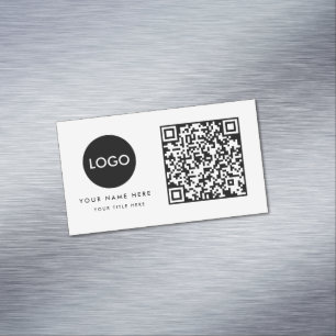 QR Code Business Logo Magnetisch Visitekaartje