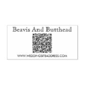 QR Code Business Logo Modern Eenvoudig Rubberstempel (Afrduk)