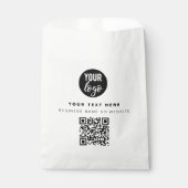 QR Code Business Logo Modern minimalistisch bedrij Bedankzakje (Voorkant)