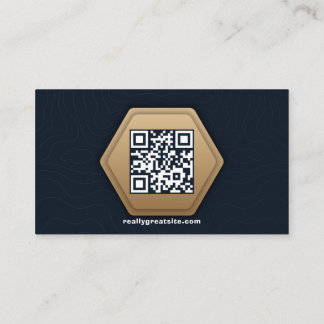 QR Code Business Logo | Moderne marineberoepen Visitekaartje