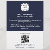 QR Code & Business Logo Moderne Marketing Flyer (Voorkant)