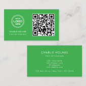 QR Code Business Logo | Professioneel & modern Visitekaartje (Voorkant / Achterkant)