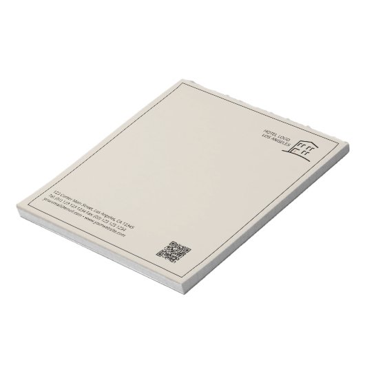 QR Code Business Logo Promotion-laptop Notitieblok (Gedraaid)