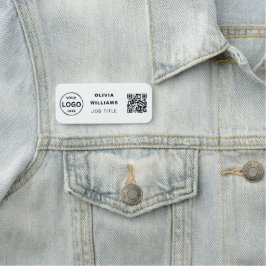 QR Code Business Logo Simple Classic Naam Tag