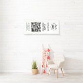 QR Code Business Logo Spandoek (Insitu)