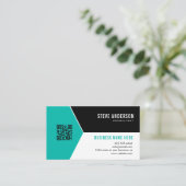QR Code Business Logo Visitekaartje (Staand voorkant)