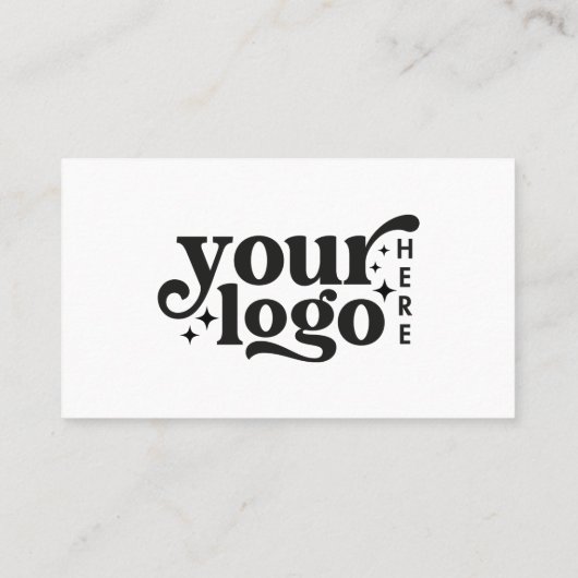 QR Code Business Logo White Modern Professional Visitekaartje (Achterkant)