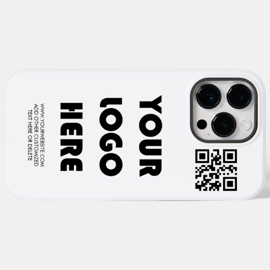 QR Code Business Promotion Case-Mate iPhone Case (Achterkant (horizontaal))