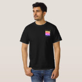 QR Code Business T-Shirt Aangepaste tekst en kleur (Voorkant volledig)