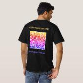 QR Code Business T-Shirt Aangepaste tekst en kleur (Achterkant volledig)