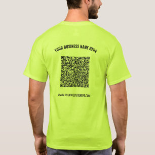 QR Code Business T-shirt Sjabloon met aangepaste t