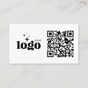 QR Code Business Uw Logo Hier Moderne Sjabloon Visitekaartje