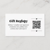 QR-code Cadeauregister Kaart invoegen (Voorkant)